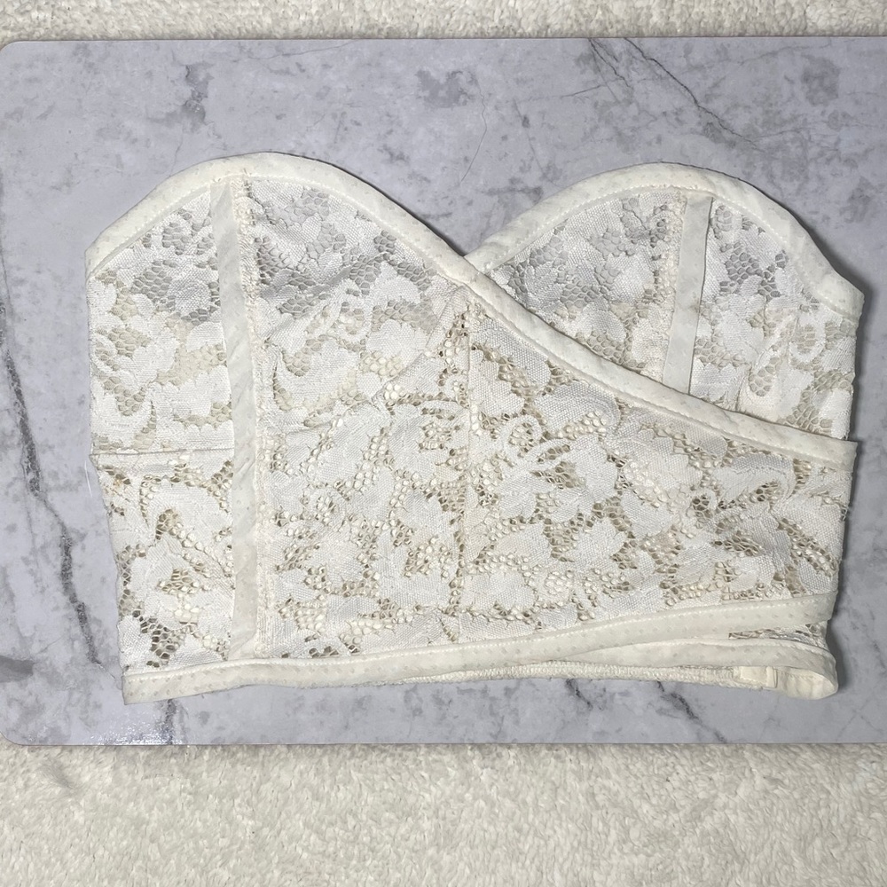 Free People Lace Cropped Corset Top